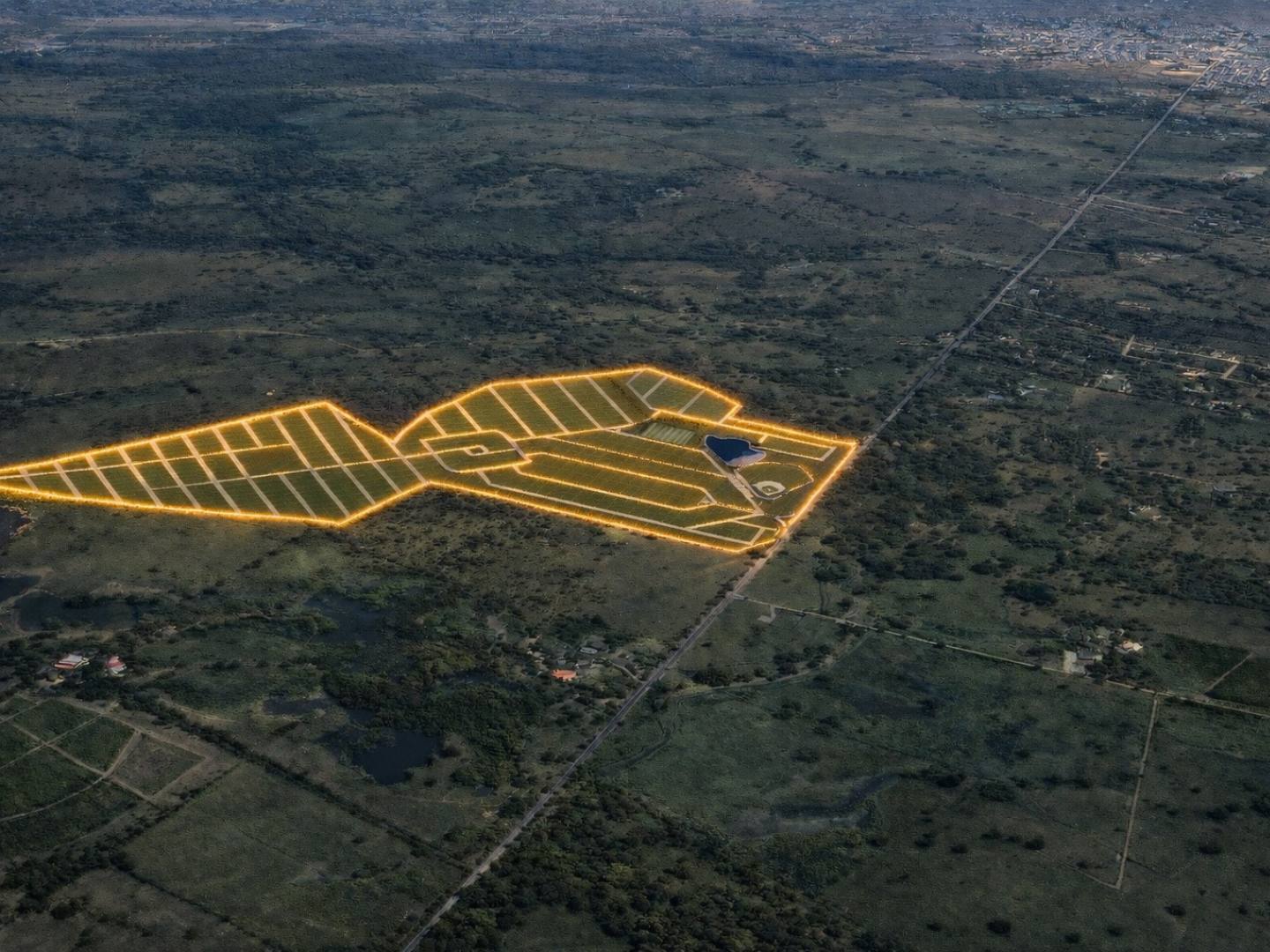 Vista aérea del diseño maestro de Reserva Diamante